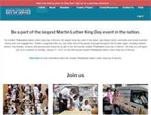 Tablet Screenshot of mlkdayofservice.org